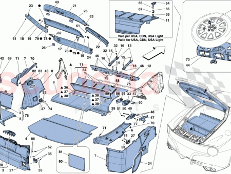 Photo of RH PARCEL SHELF FASTENER BLOCK COVER…