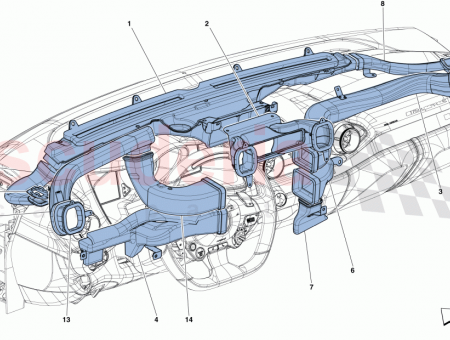 Photo of LH DEMISTER SURROUND CONNECTOR…