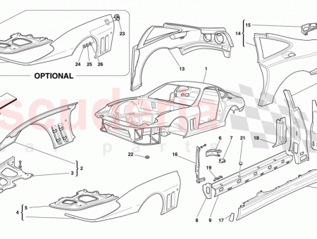 Photo of COMPLETE L H REAR FENDER…