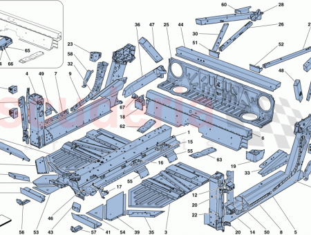 Photo of RH LOWER FRONT SUSPENSION CROSS MEMBER REINFORCEMENT…