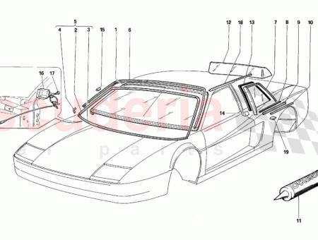 Photo of Windshield moulding…