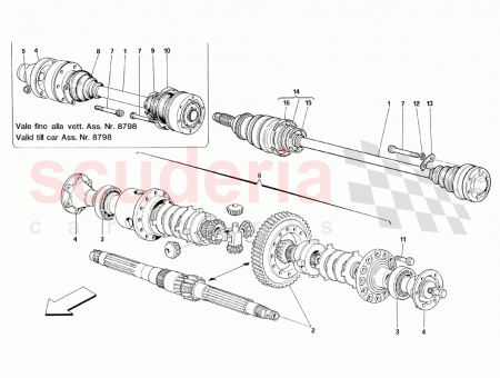 Photo of Axle shaft securing flange…