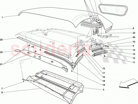 Photo of LH REAR SCREEN TENSIONER STRAP…