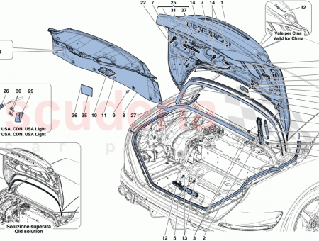 Photo of COMPL LUGGAGE COMPARTMENT LID…