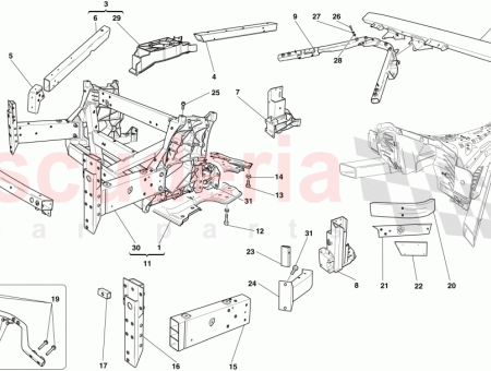 Photo of RH UPPER EXTERNAL DIAGONAL FIREWALL BRACE…