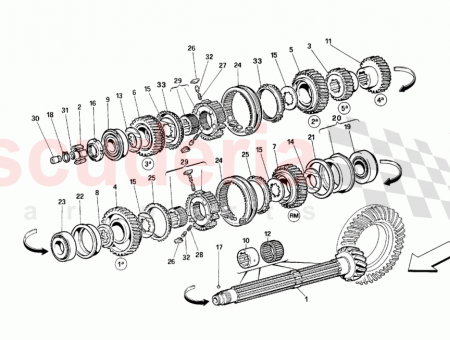 Photo of Crown gear and pinion adjusting shim 2 00…