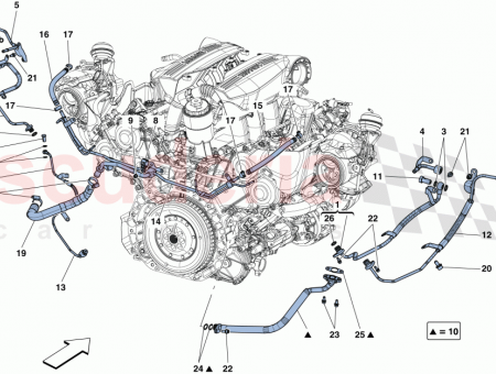 Photo of WATER RETURN PIPE FROM LH TURBO…