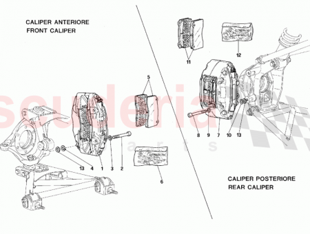 Photo of L H front caliper unit with pads…