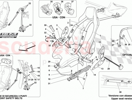 Photo of 3D ALCANTARA TISSUE MEDIUM LH RACING SEAT…