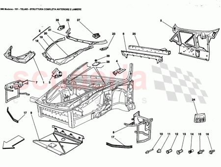 Photo of COMPLETE FRONT SUSPENSION UPPER CONNECTION CROSS MEMBER…