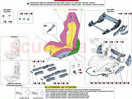 Photo of RH RACING SEAT COMPLETE WITH GUIDE RAILS…