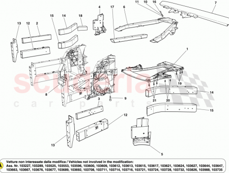 Photo of LH CENTRAL INTERNAL DIAGONAL FIREWALL BRACE…