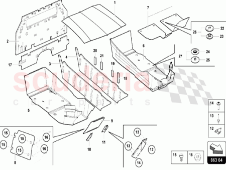 Photo of Sound Absorber For Rear Panel…