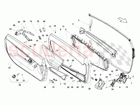 Photo of INNER HANDLE WITH GRID RH…