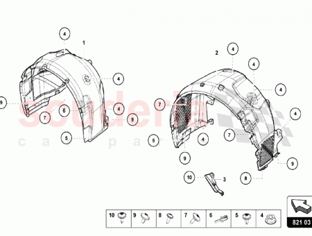 Photo of Wheel Housing Liner left Rear…