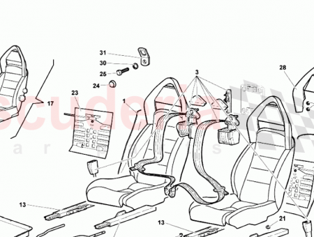 Photo of HEAD RESTRAINT WITH COVER LEFT WITH LOGO SUPPLY…