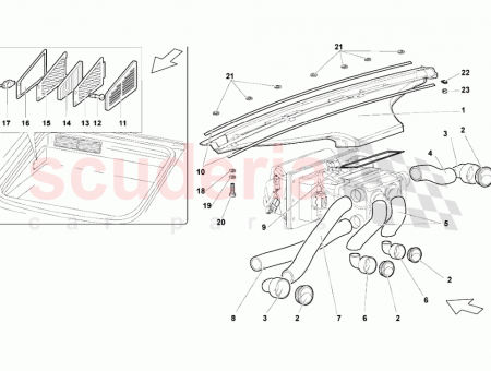 Photo of DEFROSTER AIR CONVEYOR ASSEMBLY…