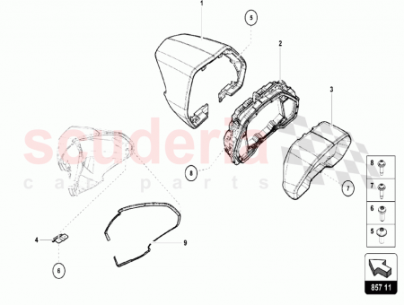 Photo of COVER COMBI INSTRUMENT CARBON INTERIOR…