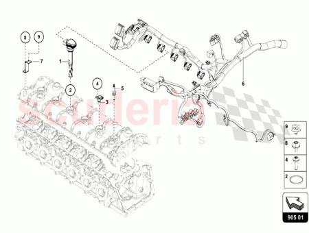 Photo of HARNESS FOR ENGINE COMPARTMENT VALID FOR A MARKET…