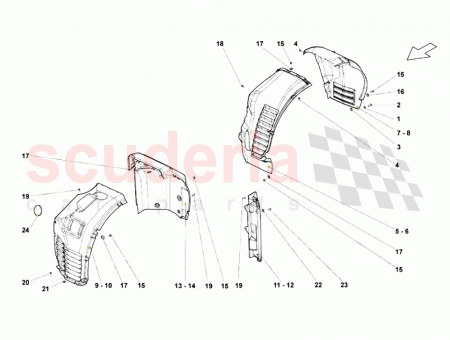 Photo of REAR RH WHEELHOUSE APRON REAR PORTION…