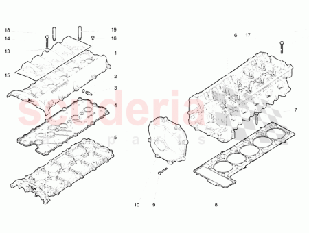 Photo of ASSEMBLEY 6 10 CYLINDER HEAD UP TO ENGINE…