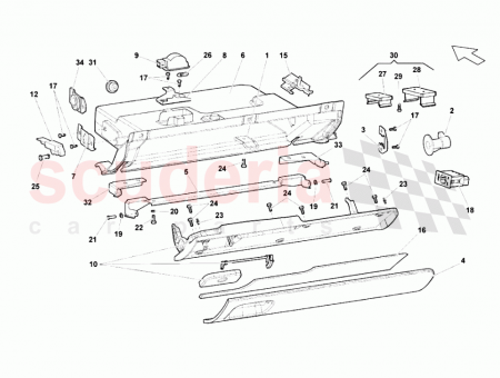 Photo of LOWER RIGHT DASHBOARD ASSEMBLY UNTIL THE VIN 9LA08721…