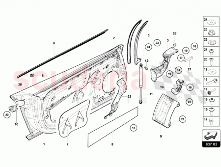 Photo of DOOR WEATHERSTRIP OUTER LH…