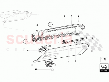 Photo of GLOVE COMPARTMENT LID INNER PART…