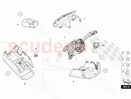 Photo of SWITCH FOR STEERING COLUMN ADJUSTMENT…