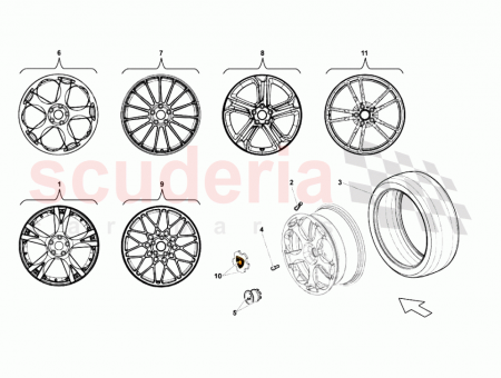 Photo of FRONT WHEEL SCORPIUS FOR SUPERLEGGERA MODEL…