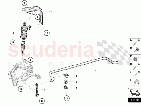 Photo of Anti roll Bar opt Sport Suspension front…