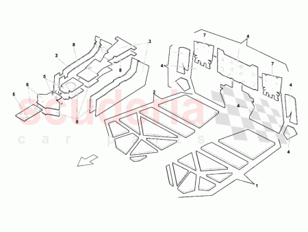 Photo of SHIFT LEVER AREA INSULATION E GEAR…