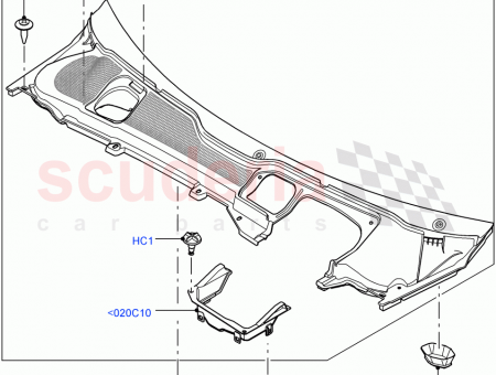 Photo of BRACKET AIRFLOW COWL TOP…