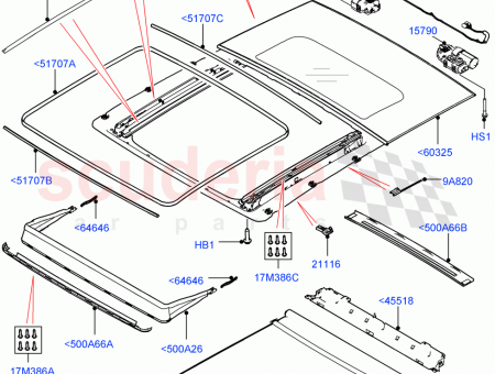 Photo of SHIELD SUNROOF RAIL…