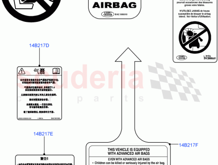 Photo of LABEL WARNING AIRBAG…