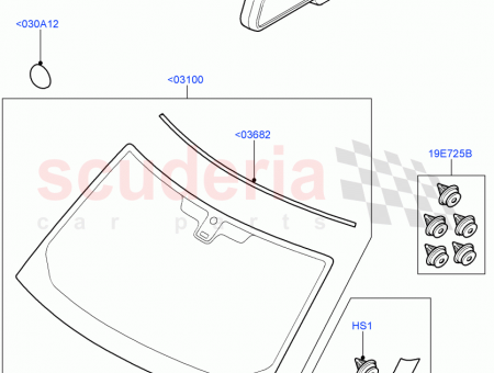 Photo of SPACER WINDSCREEN GLASS OPENING…