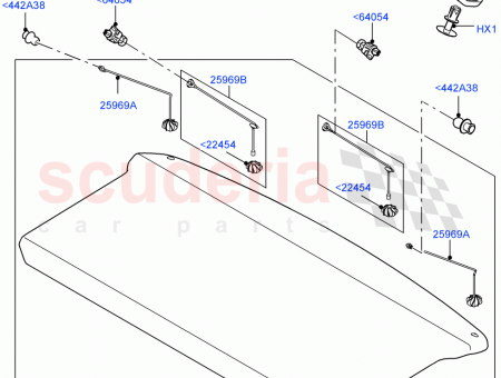 Photo of SUPPORT REAR PACKAGE TRAY TRIM…