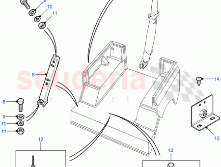 Photo of BRACKET SEAT BELT ANCHOR…