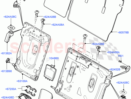 Photo of BEZEL SEAT BACK LOCKING MECHANISM…