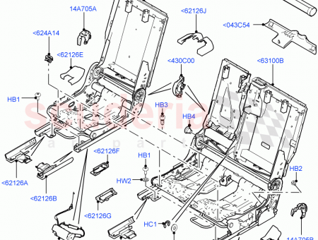 Photo of FRAME REAR SEAT BACK RETAINING…