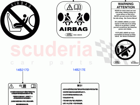 Photo of LABEL WARNING AIRBAG…