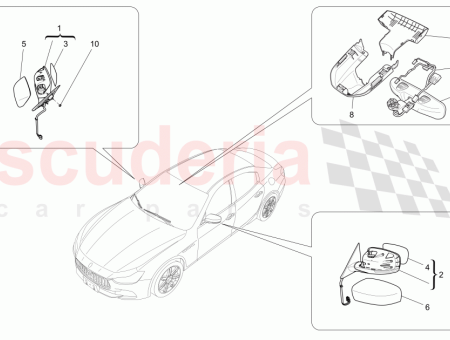 Photo of LH EXTERNAL REAR VIEW MIRROR ASSEMBLY EU CN…