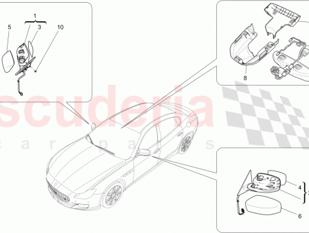 Photo of RH EXTERNAL REAR VIEW MIRROR ASSEMBLY WITH AIR…