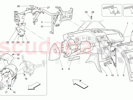 Photo of COMPLETE DASHBOARD BODY ROSSO CORALLO CORALLO RED 094082095…