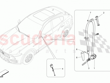 Photo of LH SEATBELT BUCKLE SECTION EU AU CN UK…