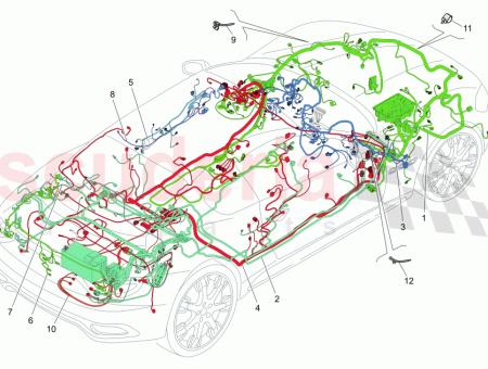 Photo of BOOT COMPARTMENT WIRING HARNESS Cables for Full optional…