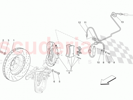 Photo of LH FRONT CALIPER ASSEMBLY Alluminium polished coloured caliper…