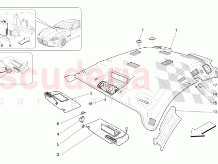 Photo of LH SUN SCREEN ASSEMBLY HOME LINK INTEGRATED THREE…