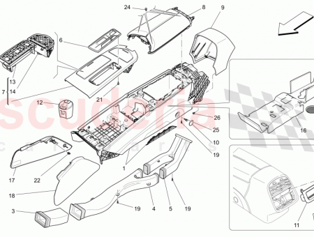 Photo of REAR OPEN GLOVE BOX COMPARTMENT BLACK…