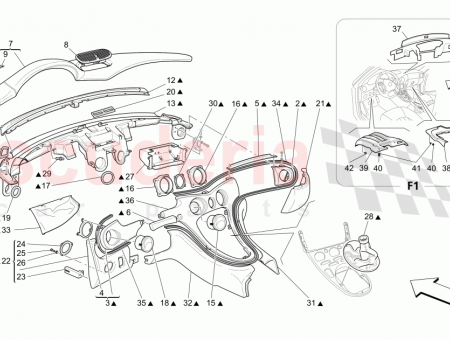 Photo of DASHBOARD ASSEMBLY BLU MEDIO MEDIUM BLUE 364015383…